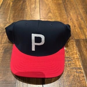 Puma Crafted P Golf Cap/Color Deep Navy / Dark Crimson